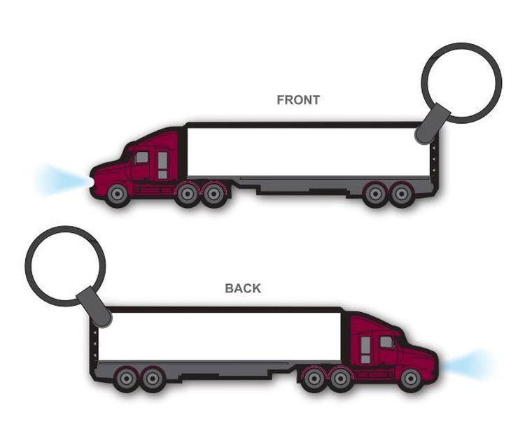 ShapeLights™ Color-A-Shape Key Ring Flashlight (Large Semi)