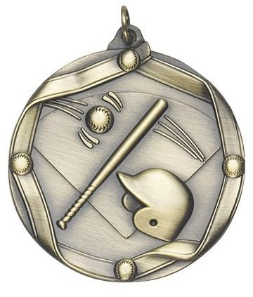 Baseball Die Cast Medal, 2 1/4" 2