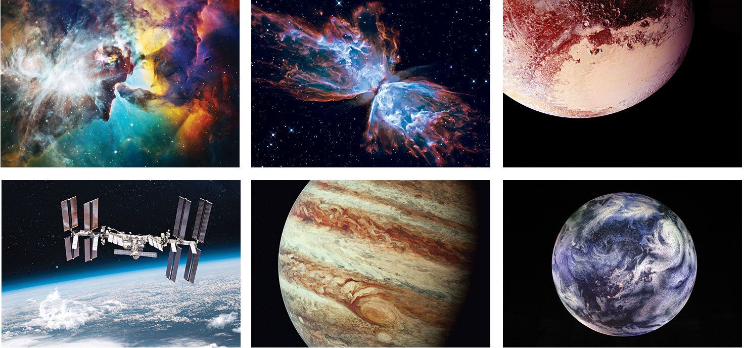 LUXE IMAGES FROM SPACE SPIRAL WALL CALENDAR 19