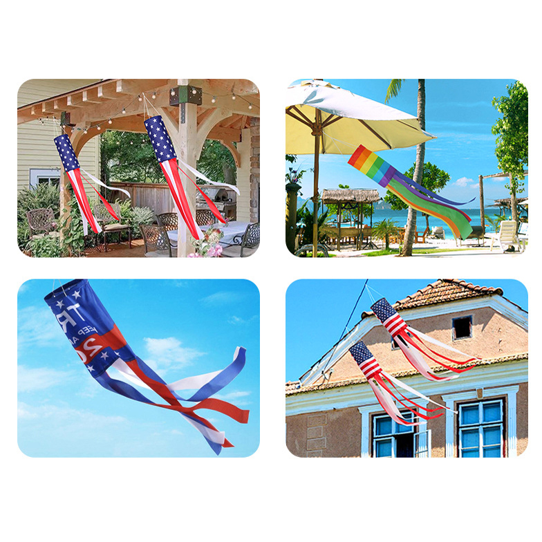 American Flag Windsock Printed Stars Wind Sock 2