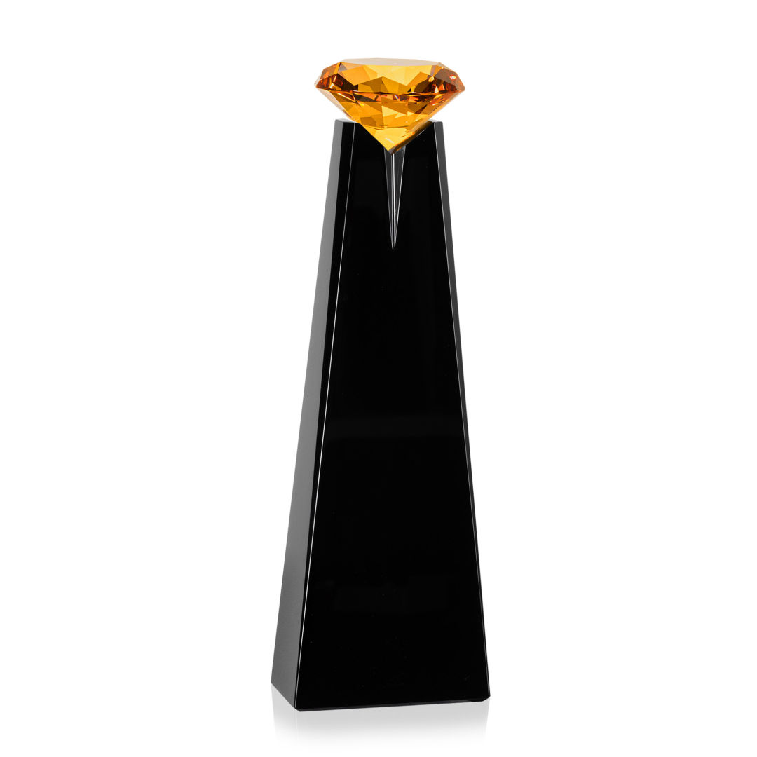Alicia Gemstone Award - Black/Amber 1