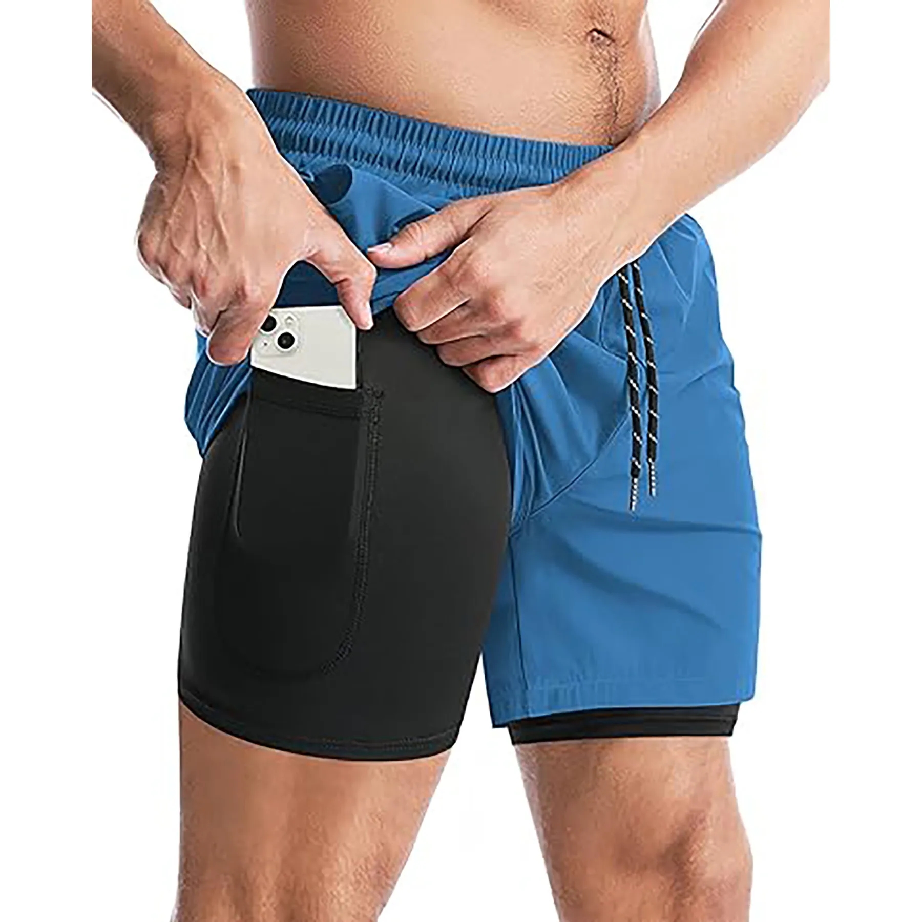Men's 2 in 1 Running Shorts 3
