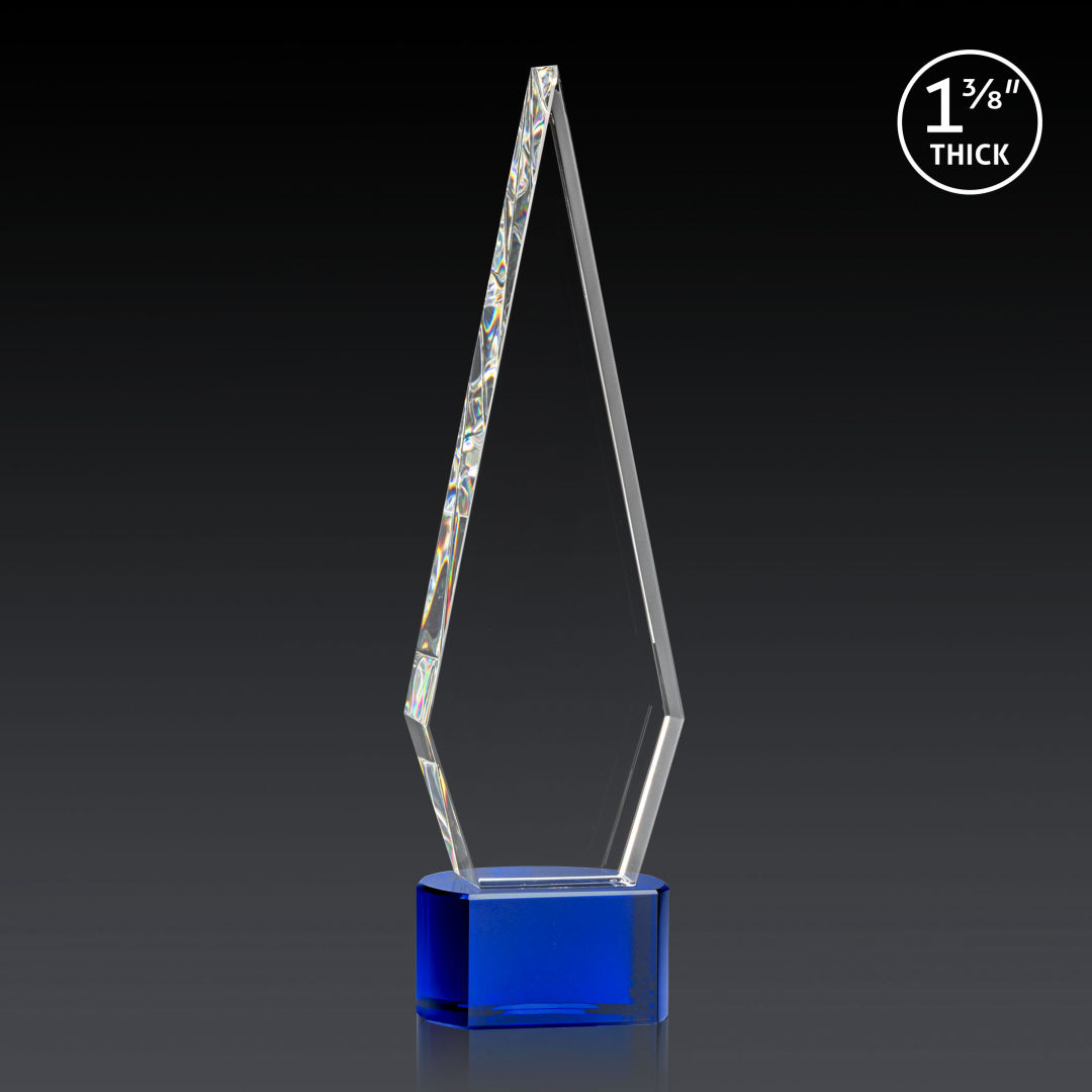Springfield 3D Award on Paragon Base - Blue 3