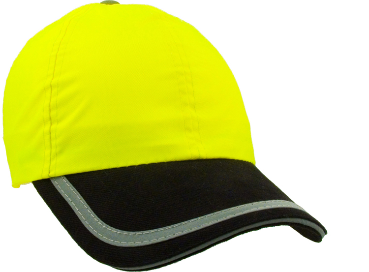 6 Panel Fluorescent Polyester Safety Cap 4