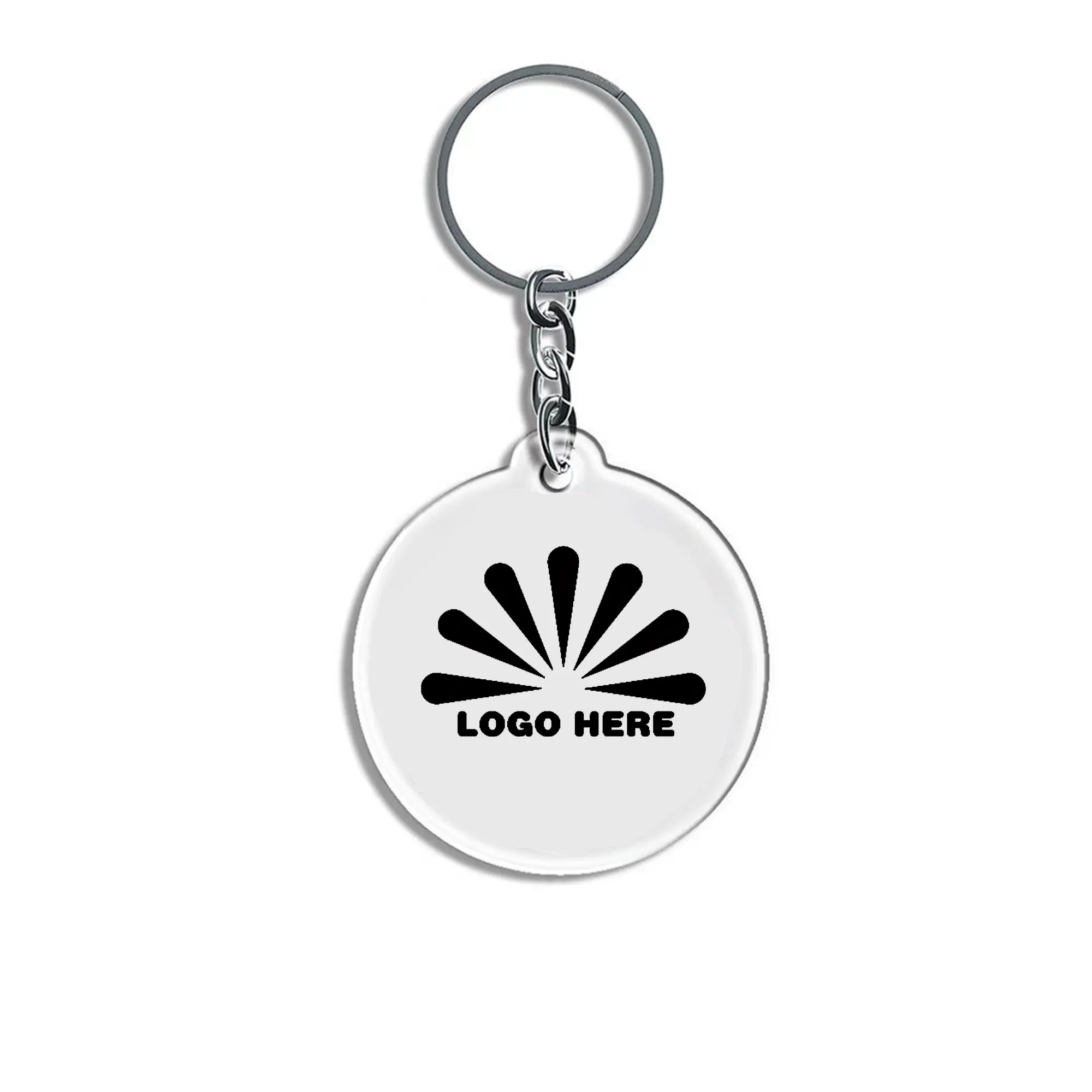 Acrylic Round Keychain Pendant Gift Can Be Customized 3