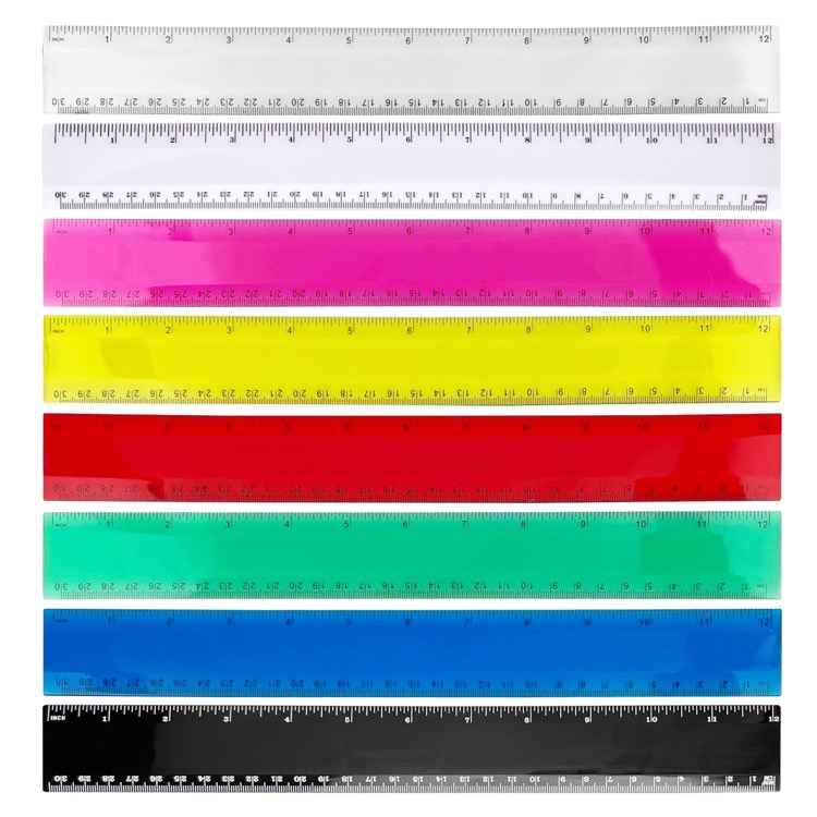 Plastic Ruler 30cm 12