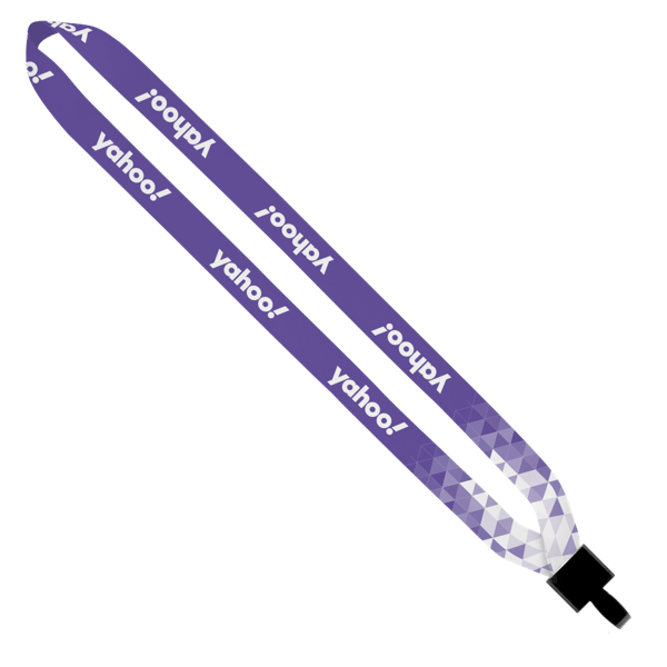 3/4" Dye-Sublimation Lanyard with Non-Swivel Plastic Hook 9