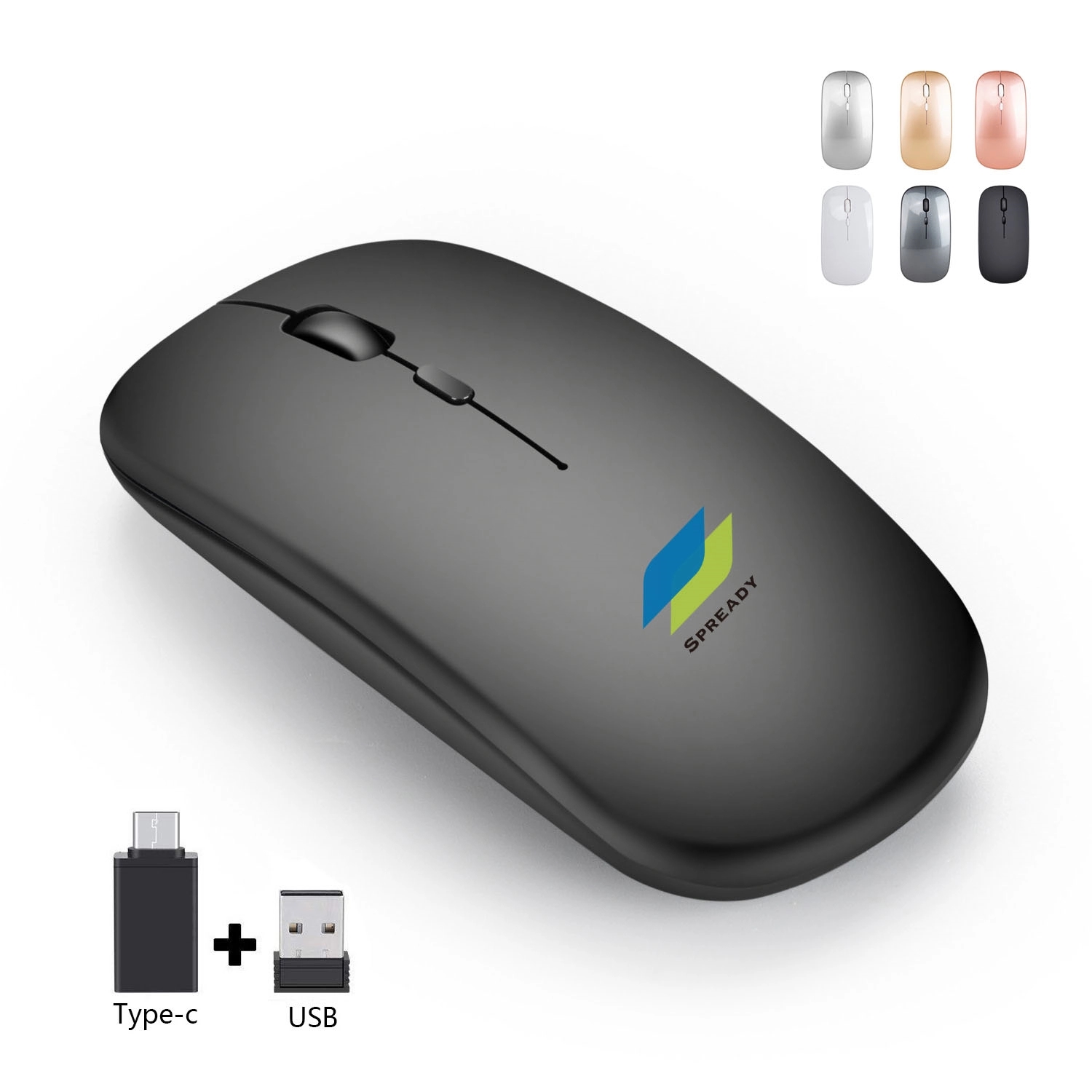 Wireless Computer Mouse 2.4G Slim Cordless Silent Design 1
