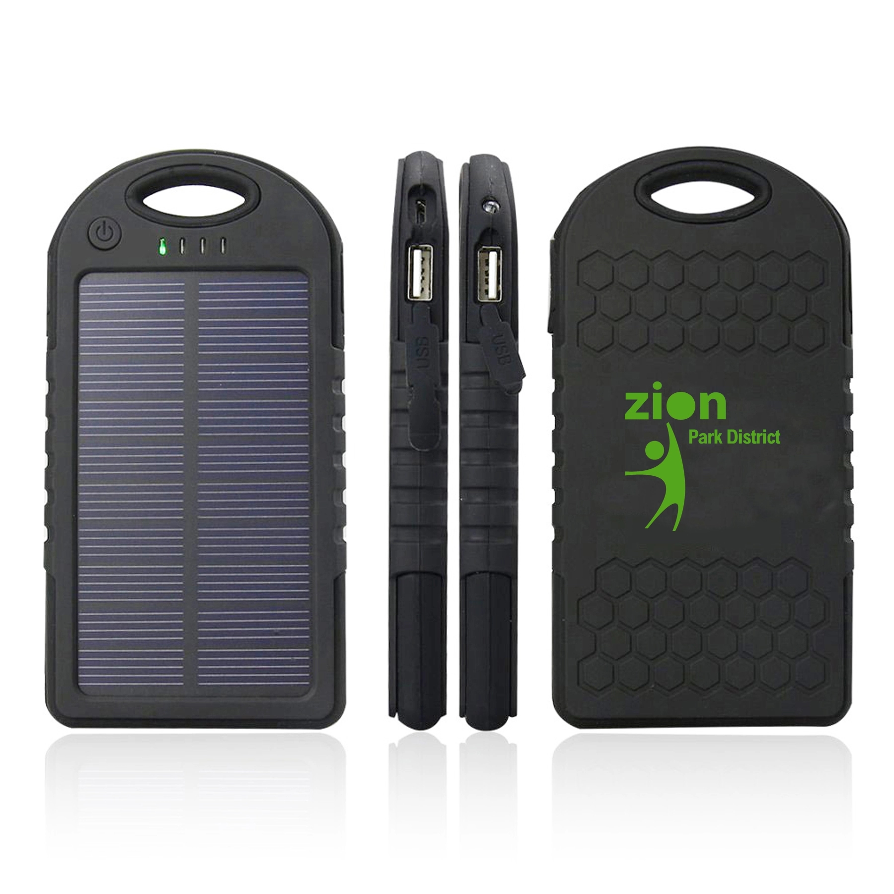 STOCK 3 in 1 Waterproof Solar Charger with LED SOS Light 7
