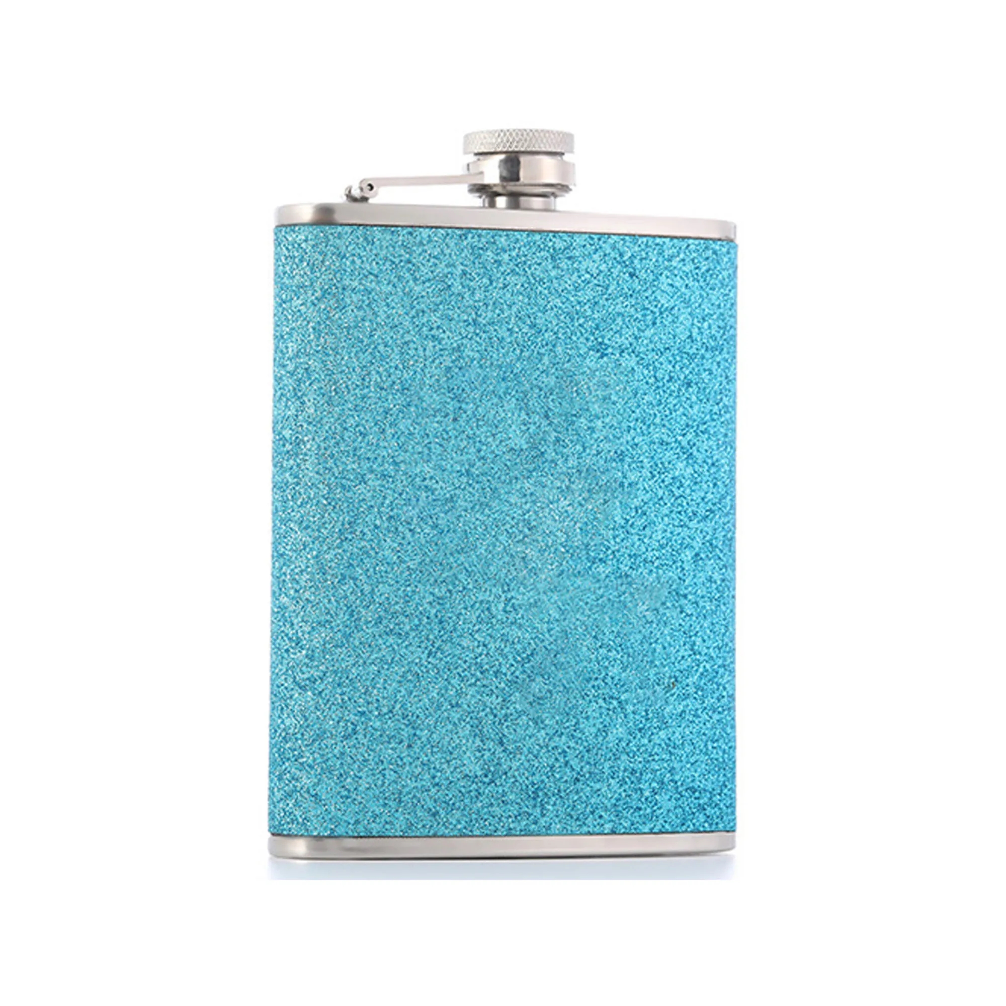 8OZ Shiny Stainless Steel Vodka Flask With Funnel 7