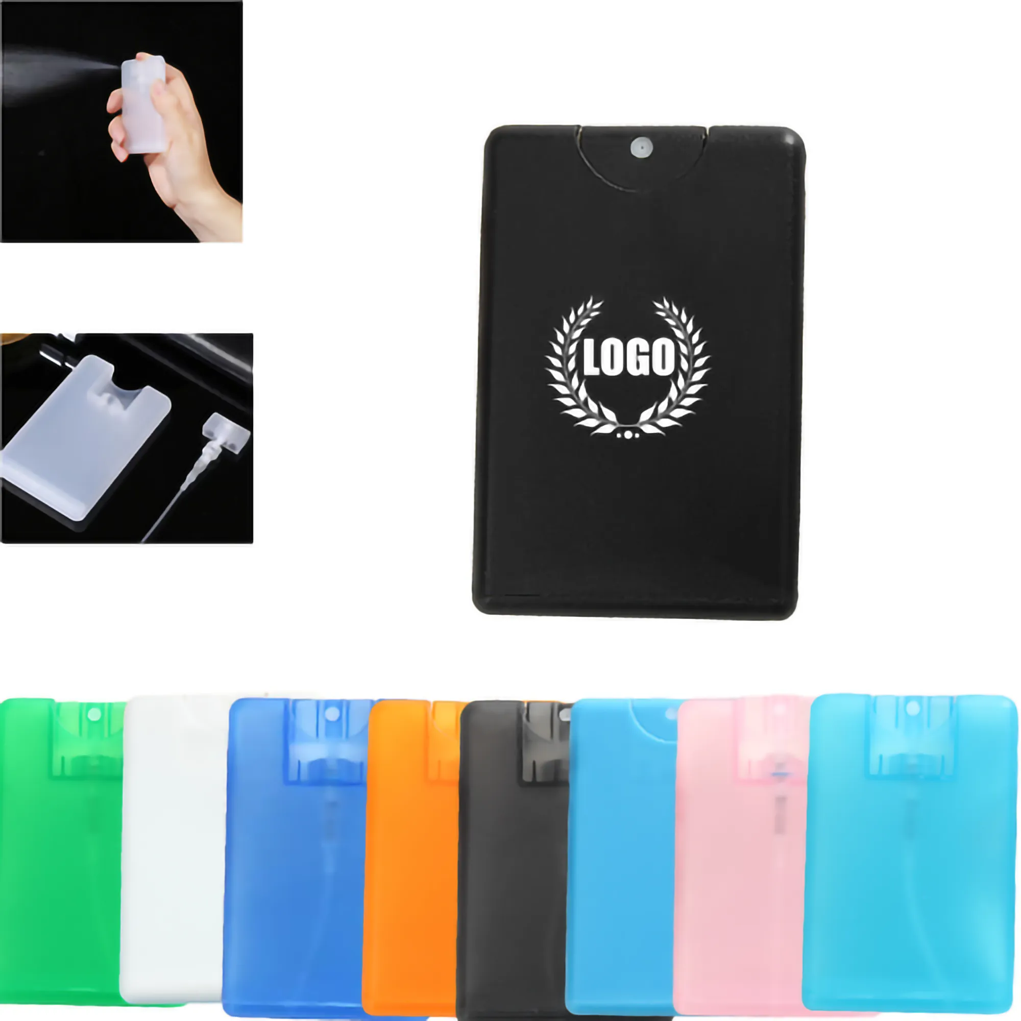 MOQ 100PCS 0.7 oz Portable Card Shape Fine Mist Spray Bottle 6