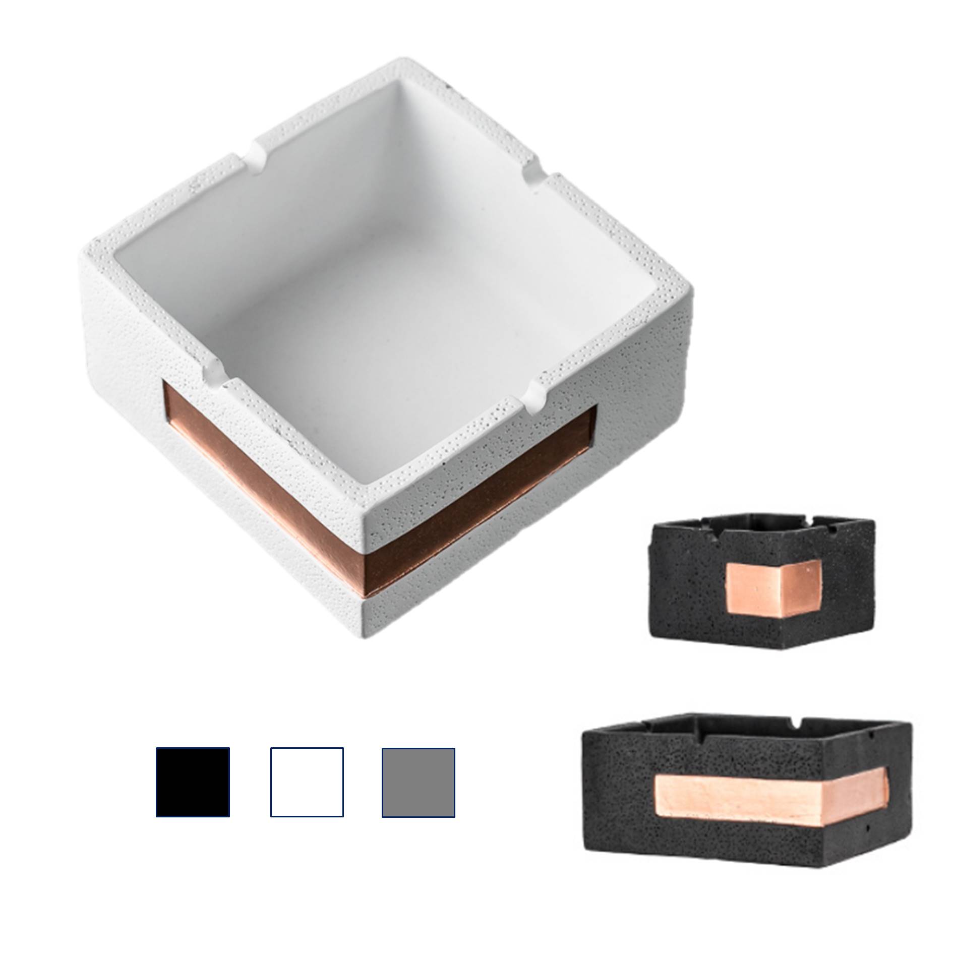 Creative Windproof Ceramic Square Ashtray 4