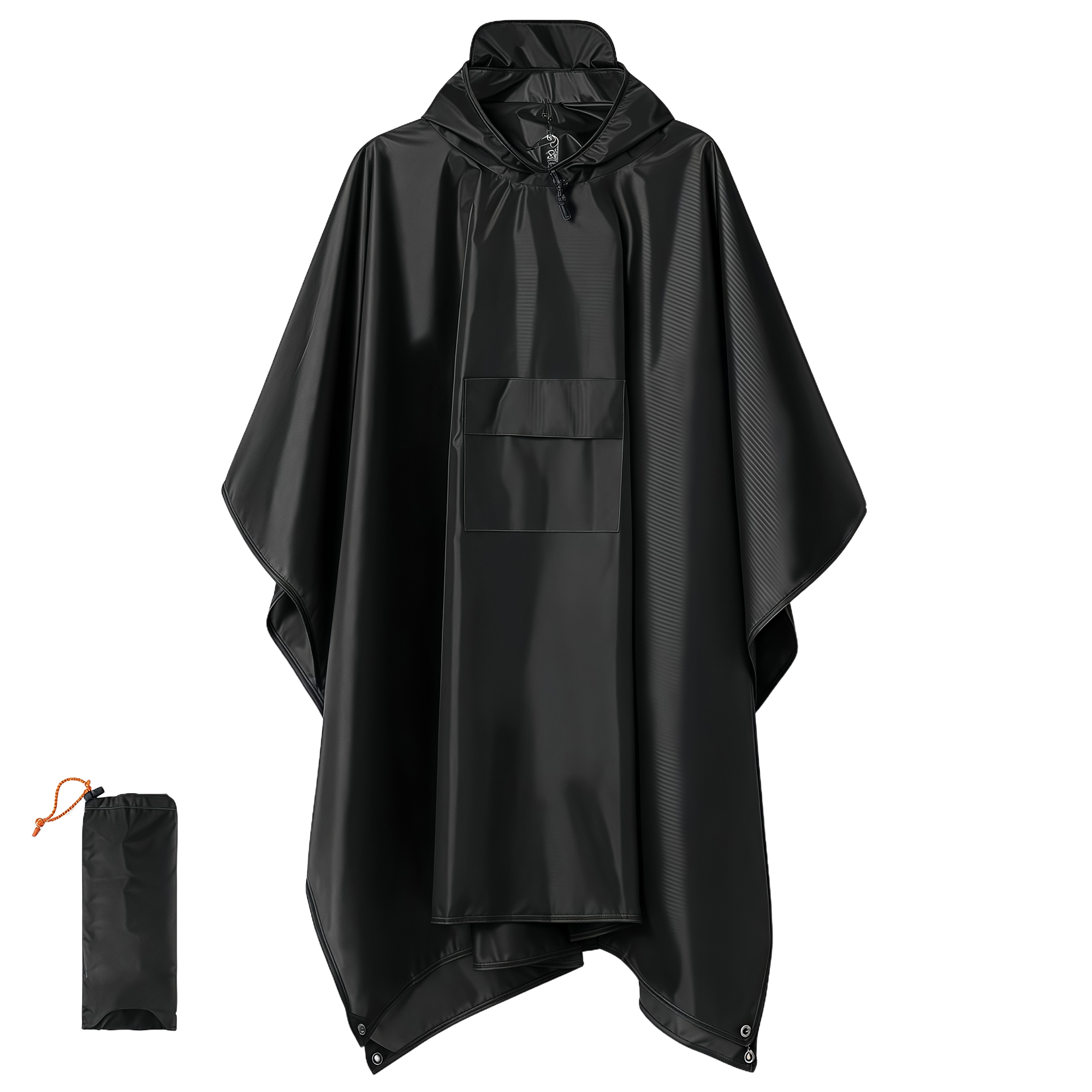 3-in-1 Poncho Raincoat for Outdoor Cycling Hiking 4