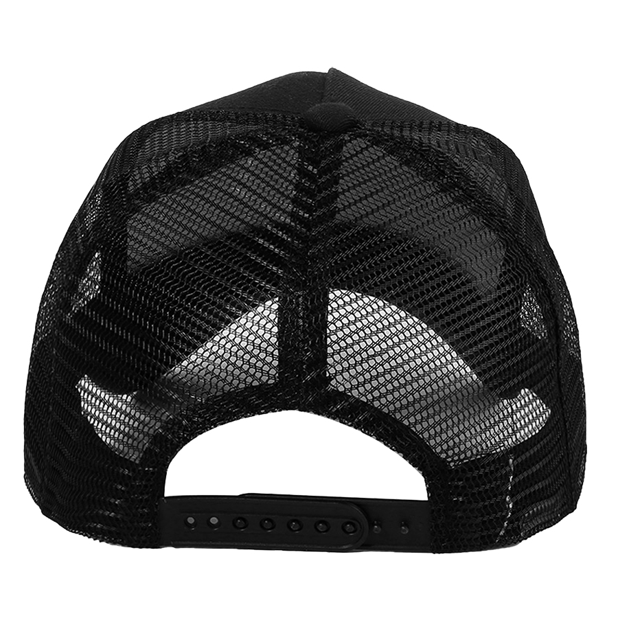 Stock Solid Color Cotton 5-Panel Trucker Cap 26