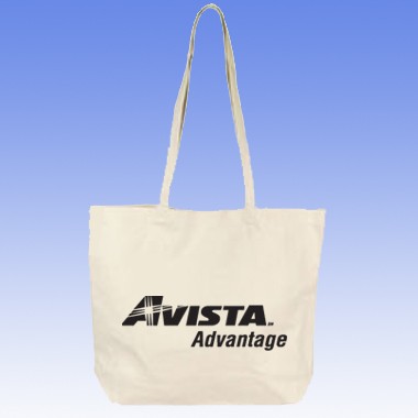 12 OZ COTTON CANVAS BOX TOTE BAG W/ VELCRO CLOSURE 1
