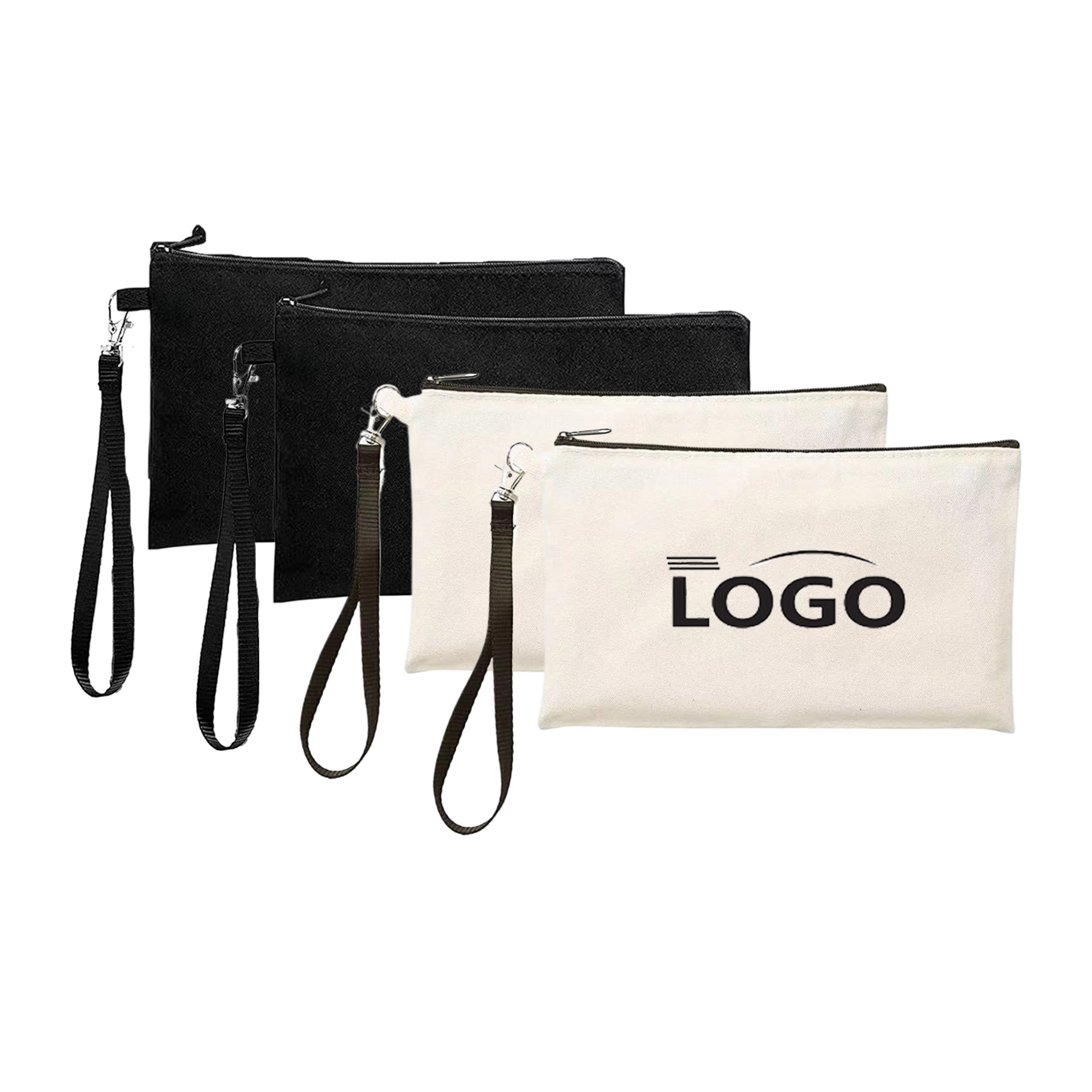 MOQ50 Canvas Pencil Case With Zipper And Hook 2