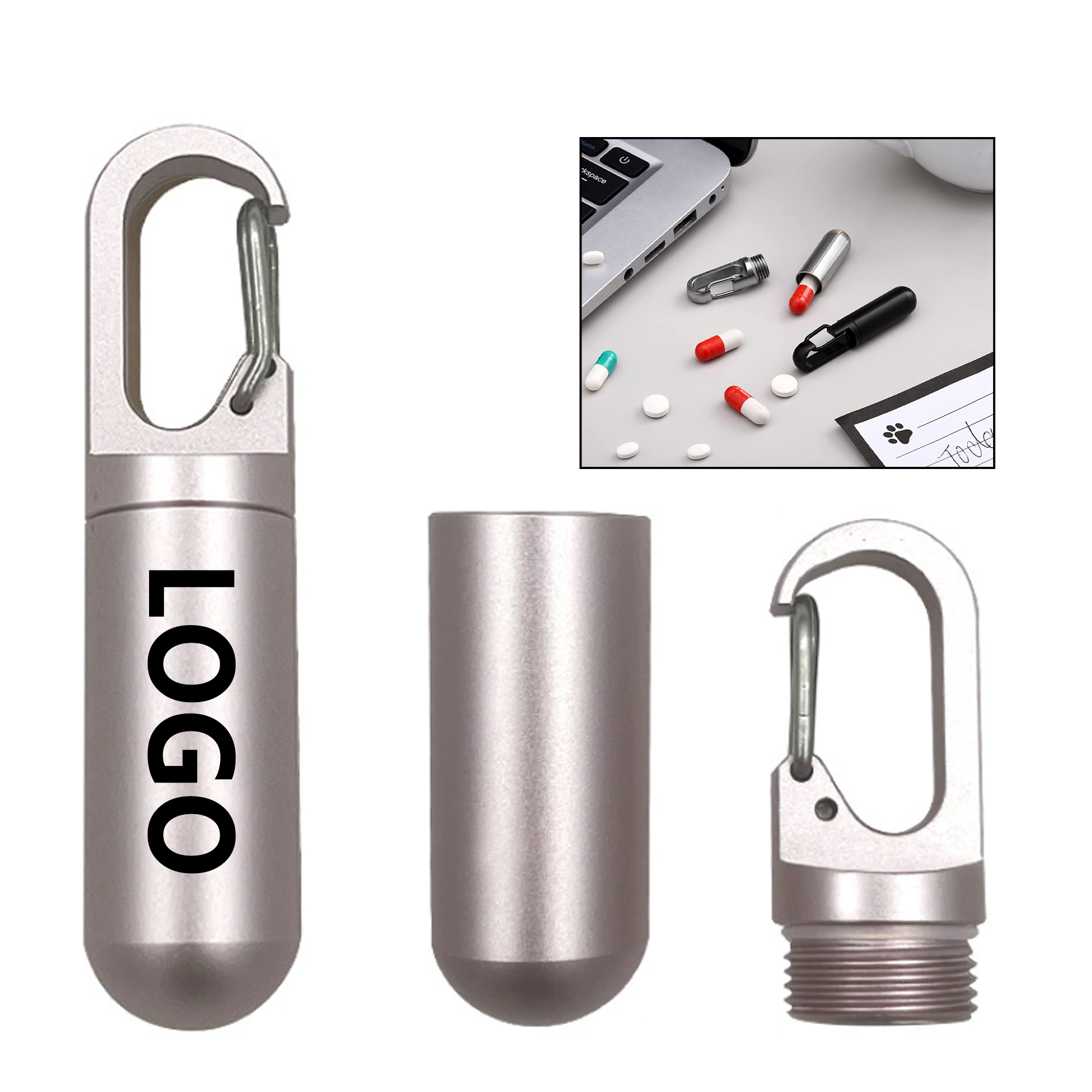 Portable Stainless Steel Pill Organizer 3