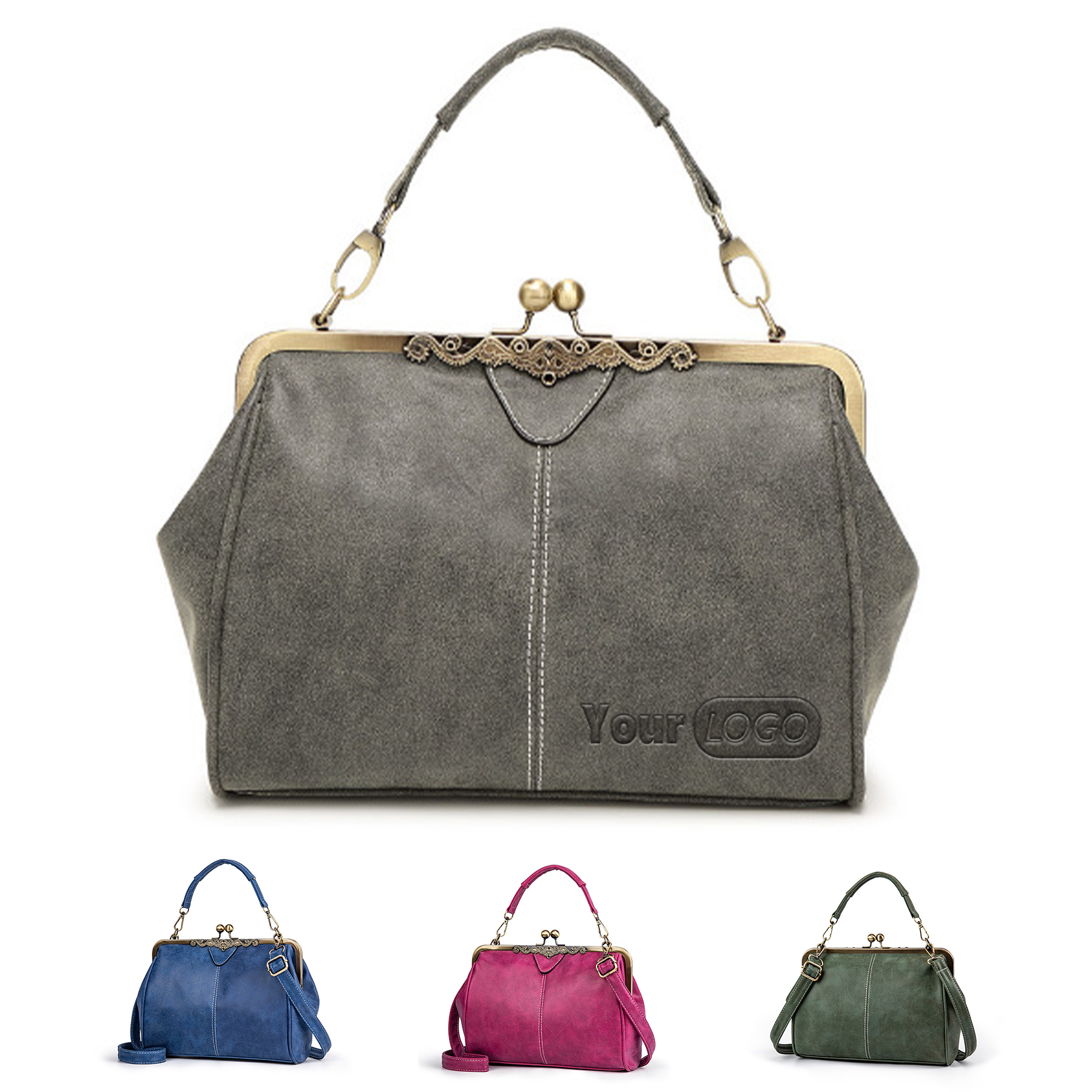 PU Matte British vintage messenger bag 2