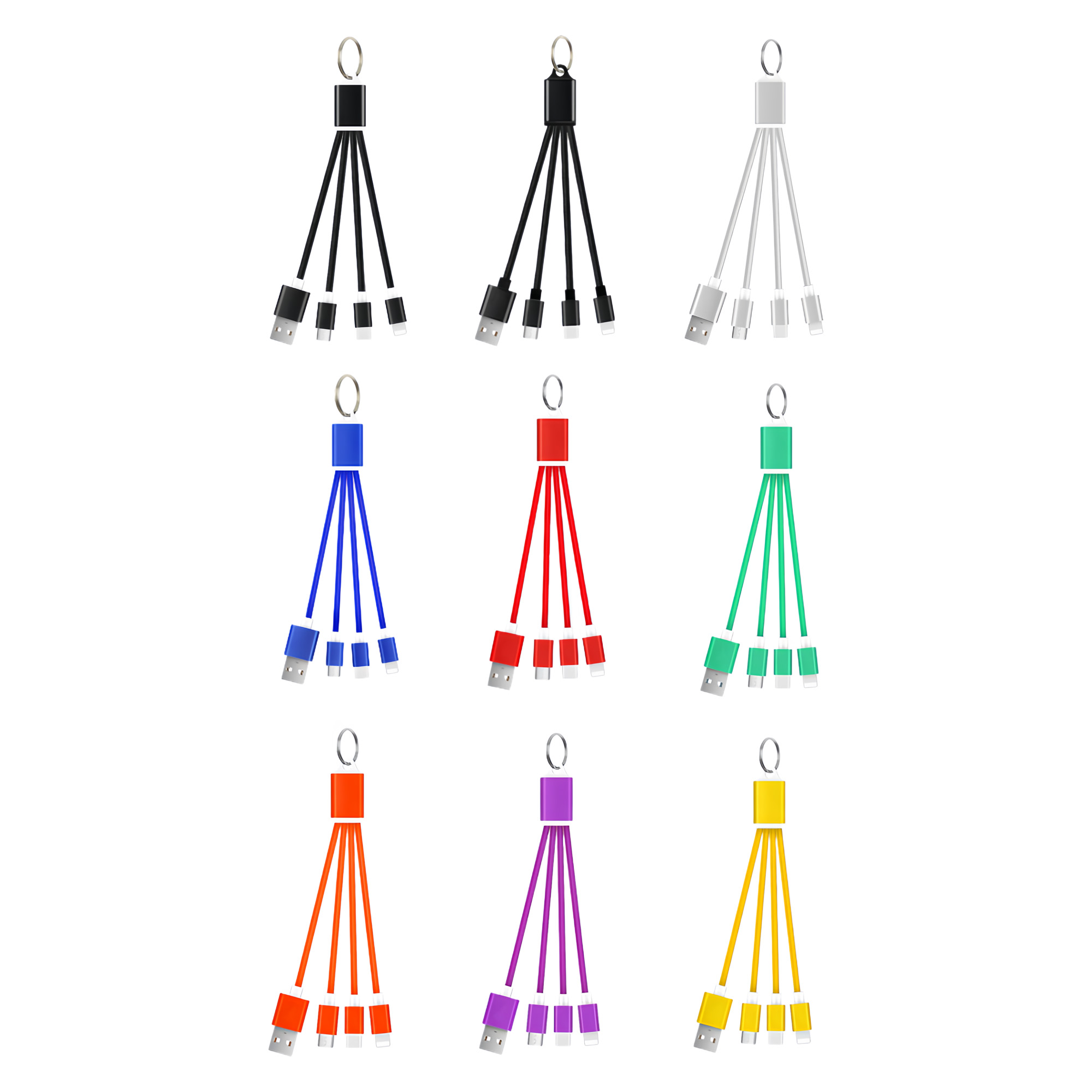 Aluminum Alloy 3-in-1 Charging Cable 3