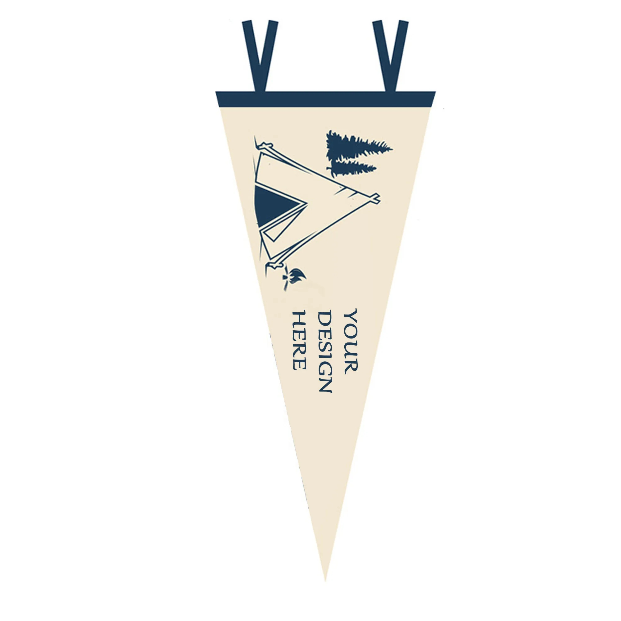 Full Color Acrylic Felt Pennant MOQ 100 3
