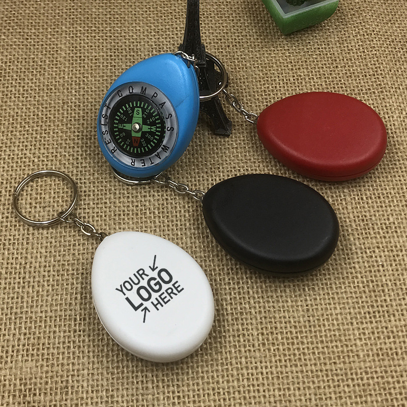 Oval Shape Compass with Keychain 3