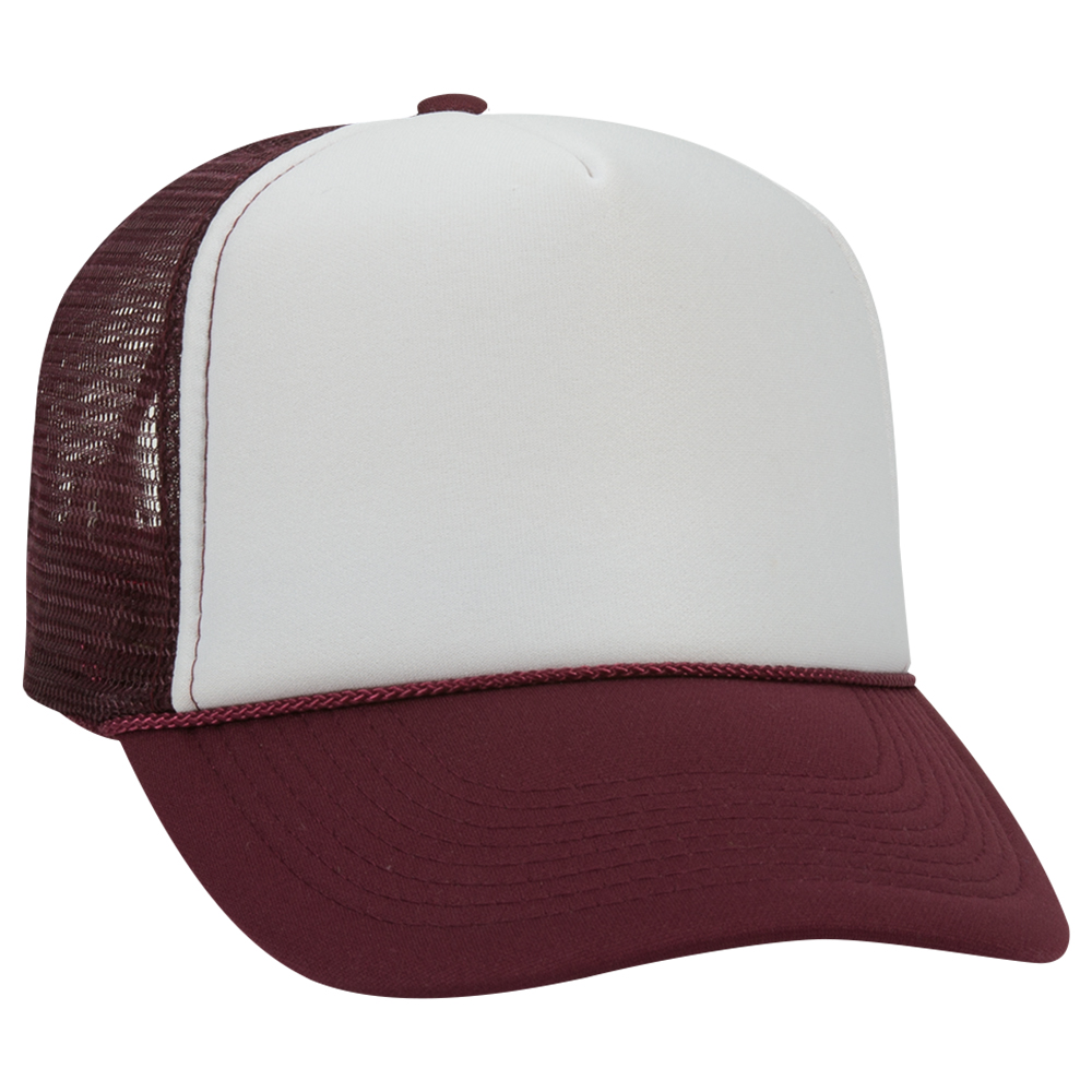 OTTO CAP® 5 Panel Mid Profile Mesh Back Trucker Hat 3
