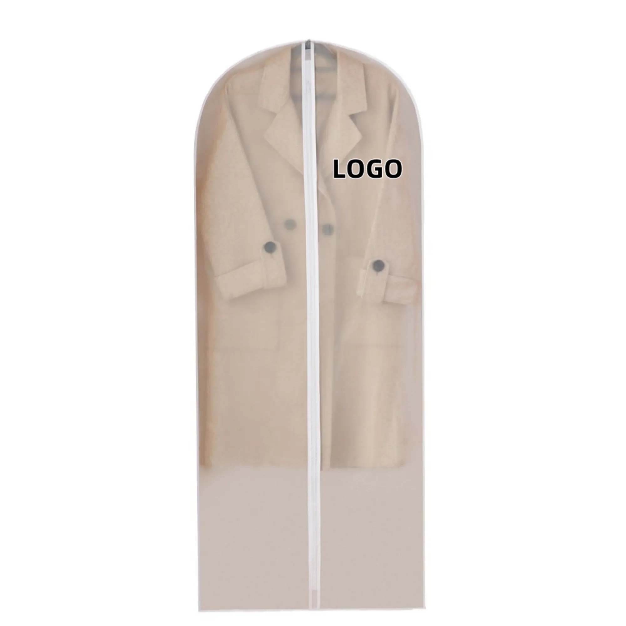 Translucent PEVA Garment Protector/Garment Bag with Zipper 7