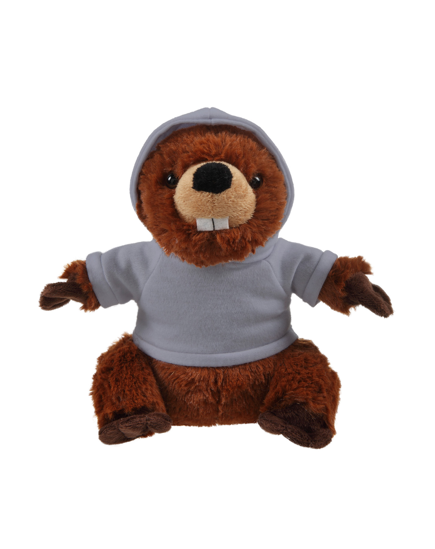 Soft Plush Standing Beaver with Hoodie 3