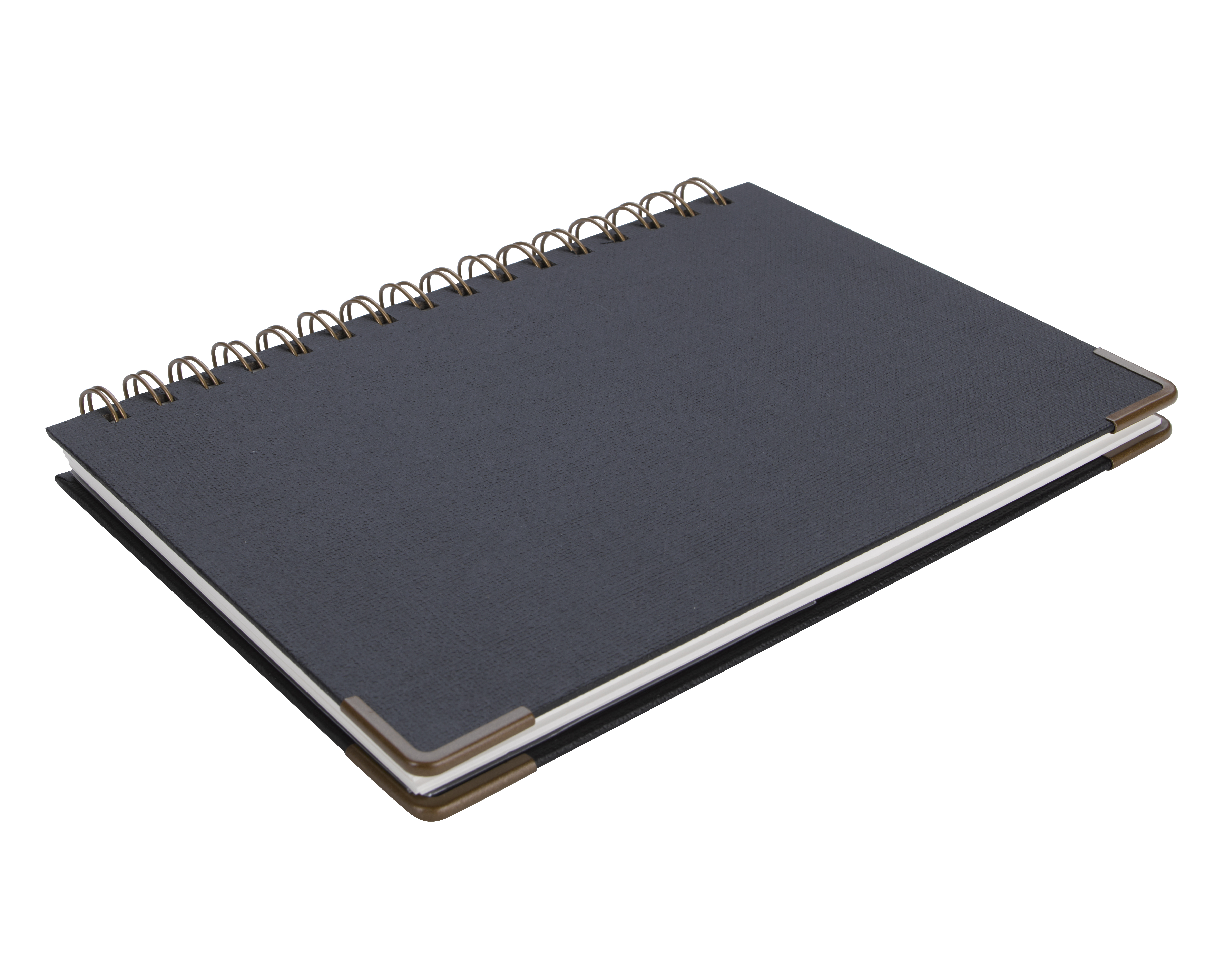 Good Value™ Woven Paper Hardback With Metal Accents Notebook 2