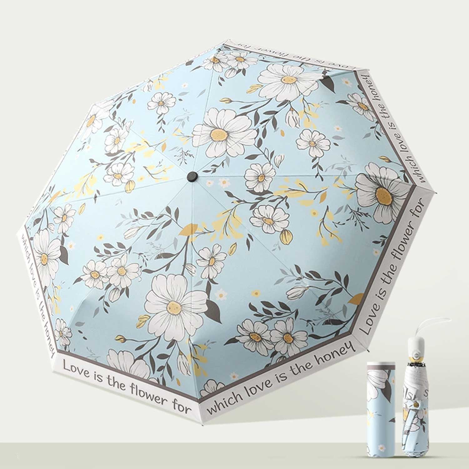 Auto-Open Vintage Lace UV Sun & Rain Umbrella 5