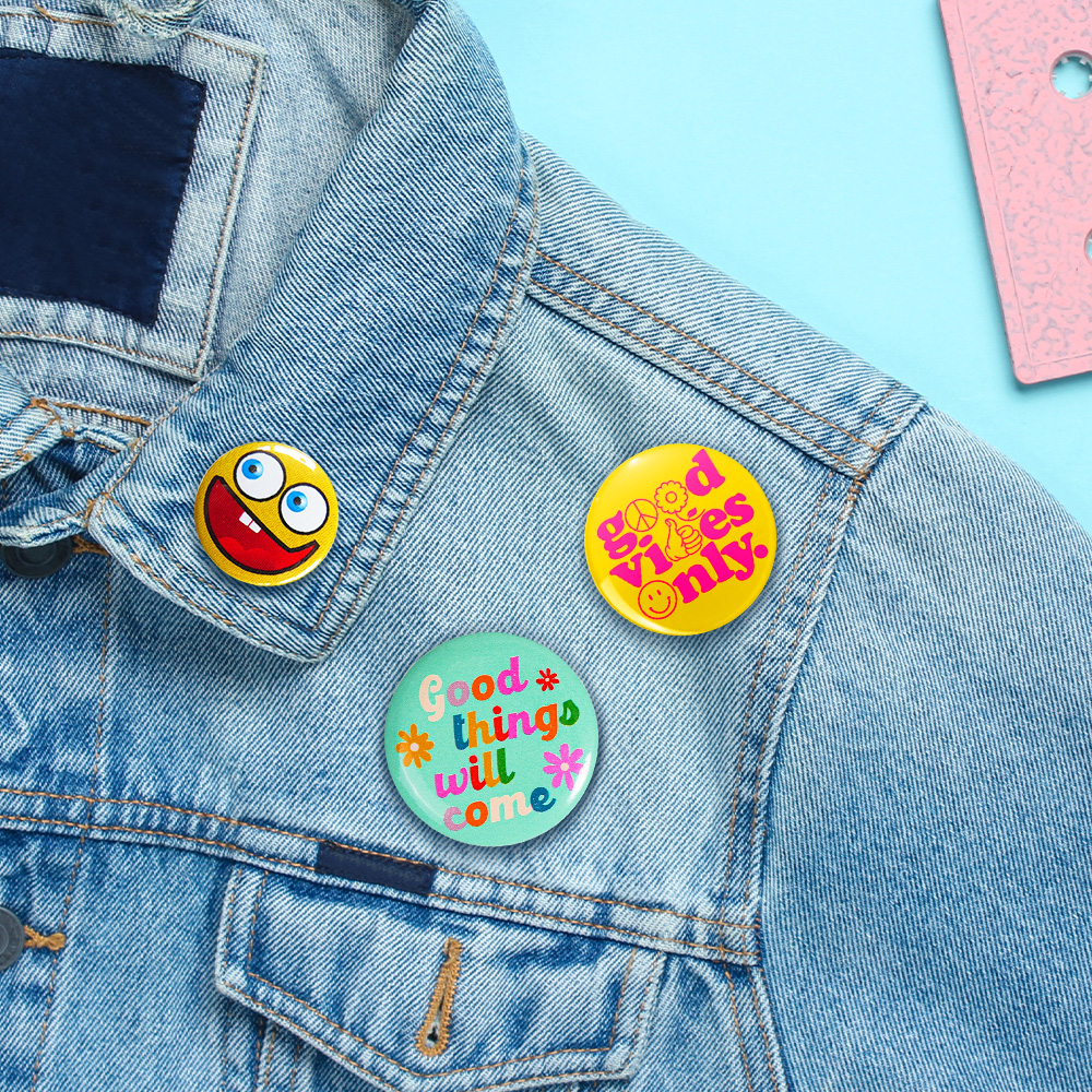 4" Circle Custom Buttons 6