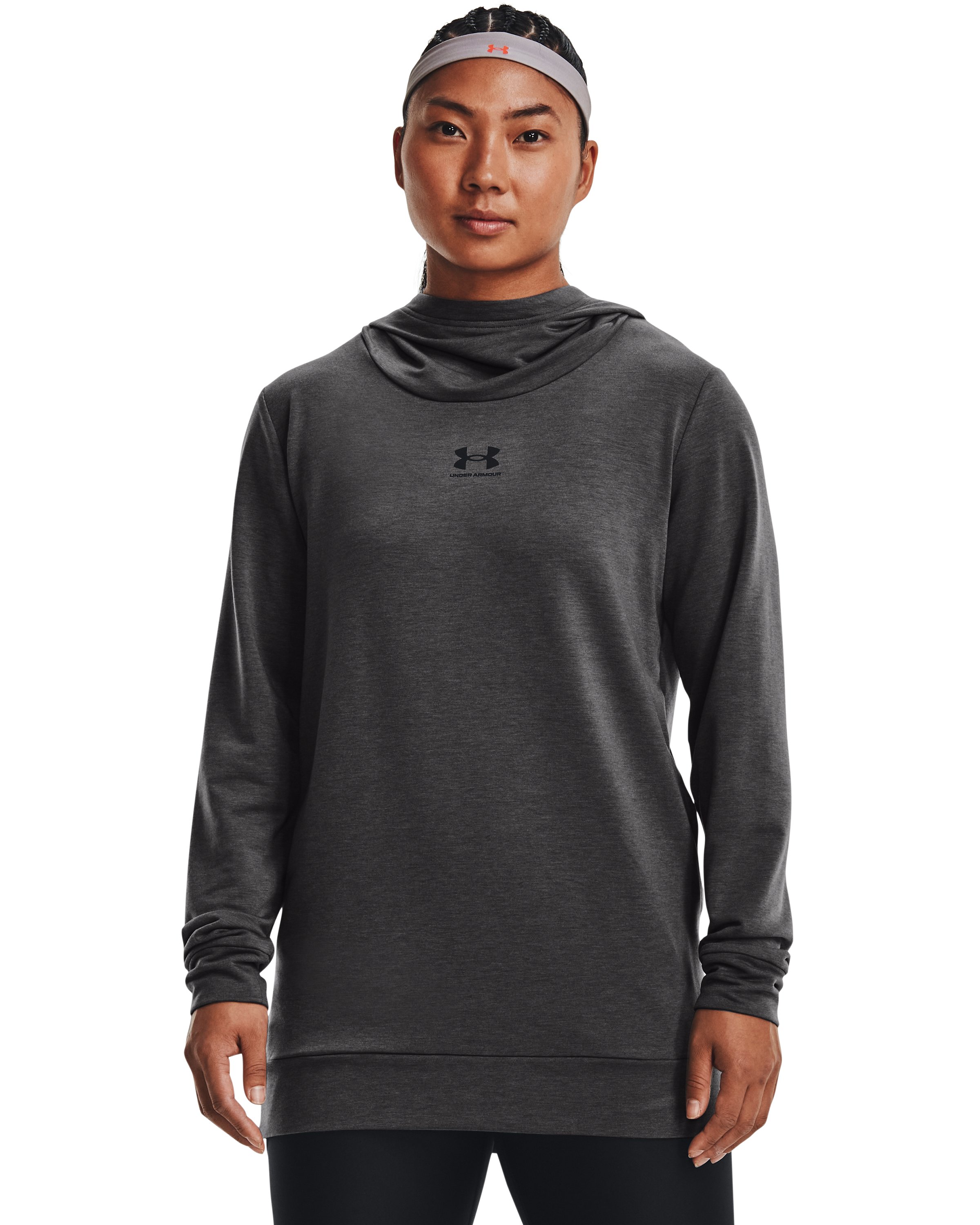 Women's UA Rival Terry Funnel, custom hoodie or sweatshirt with logo imprint 3