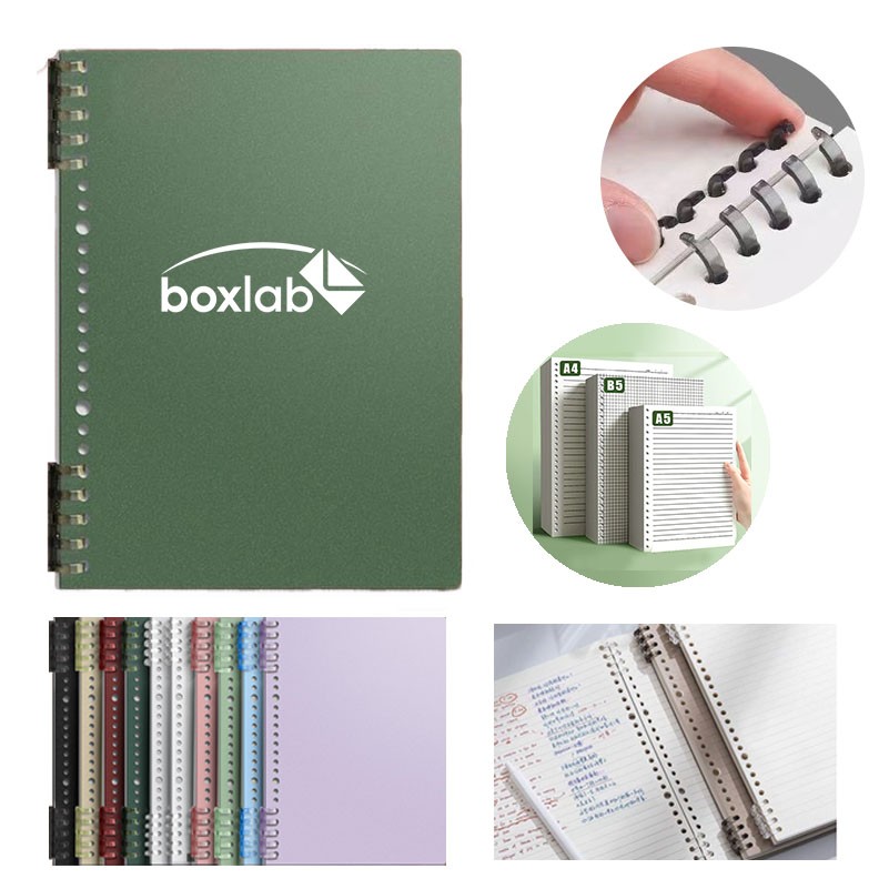 10 Color Plastic Cover Lined Journals for Writing 120 Sheets Wide Ruled Notebook 3