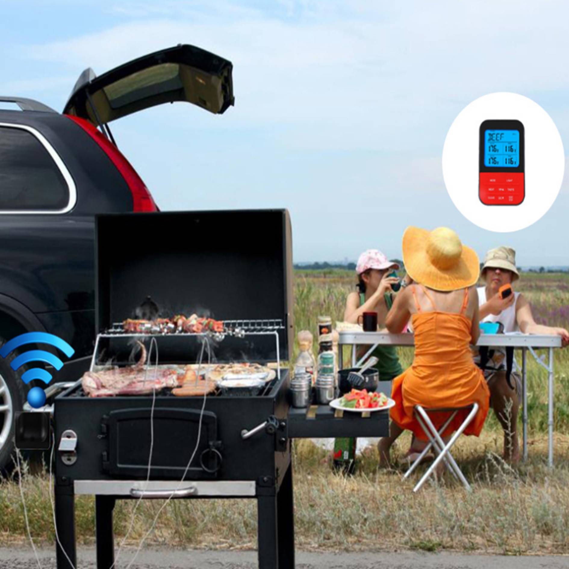 Wireless Digital Grill Thermometer 2