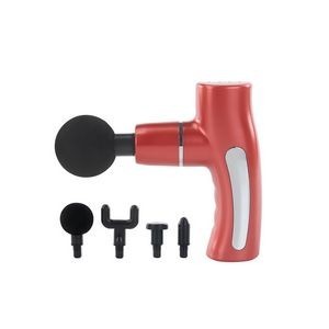 White Muscle Vibration Massager Tool With 5 Heads And 4 Speed Settings 6