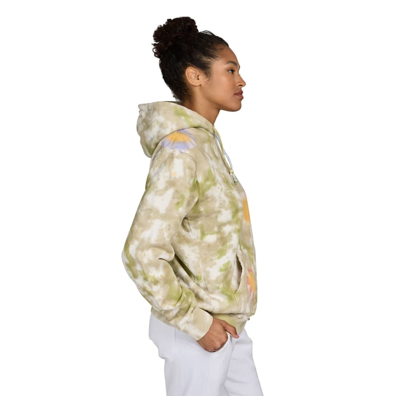 US Blanks Unisex Made In USA Flower Tie-Dye Hooded Sweatshirt 5