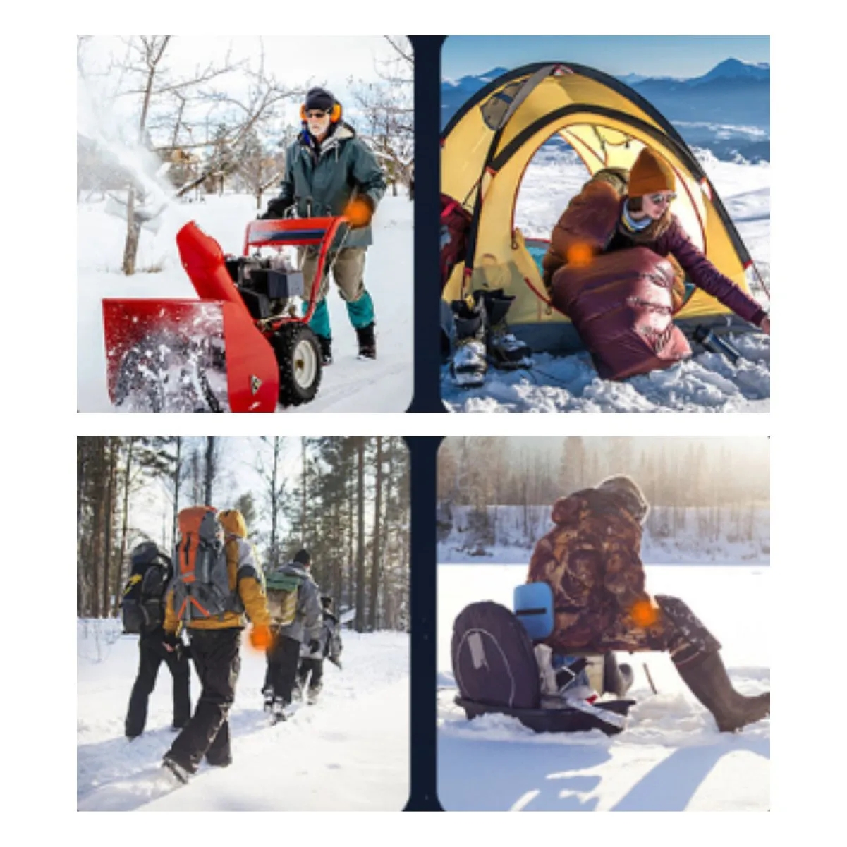 3,000mAh Magnetic Rechargeable Mini Hand Warmer With LED 1