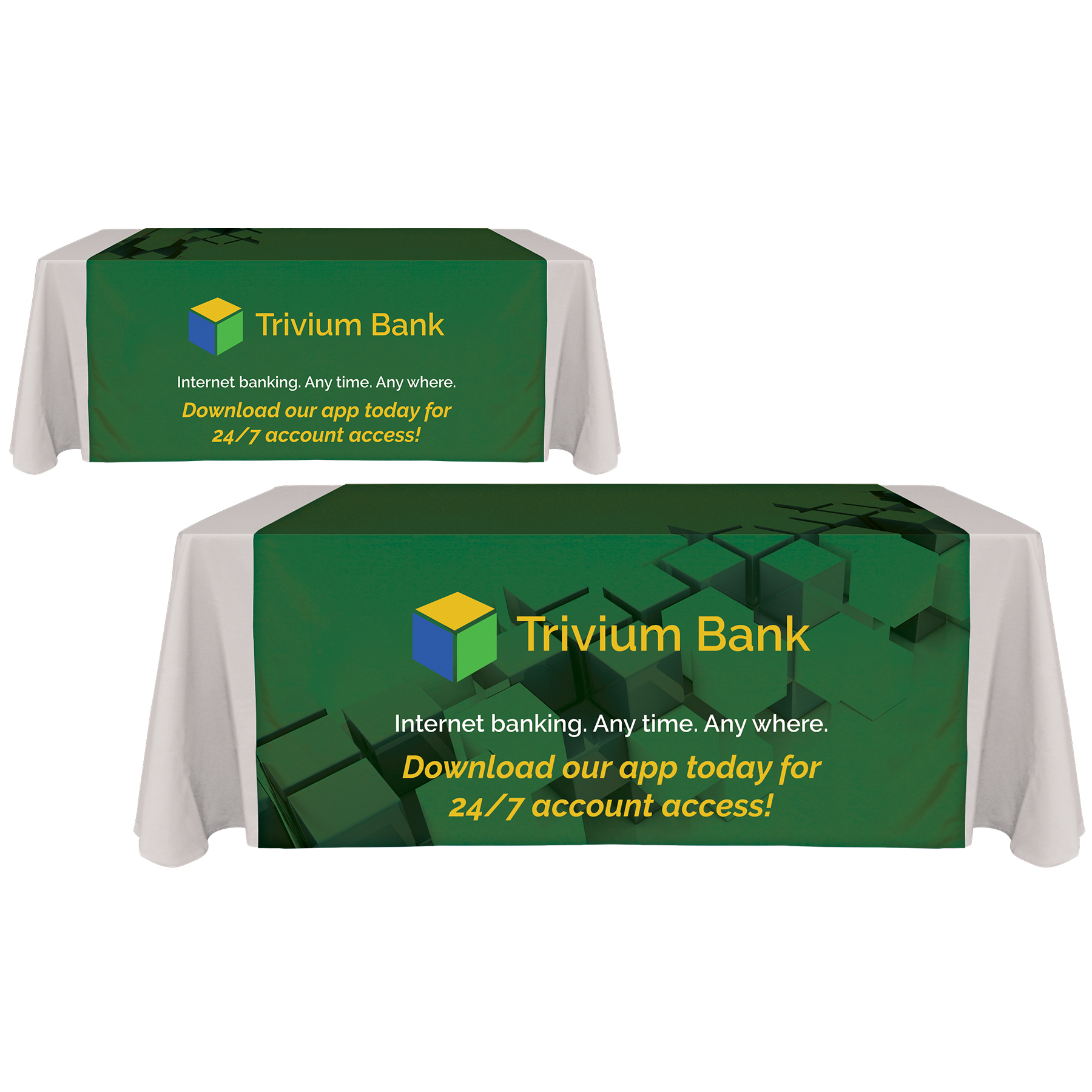60" x 90" Digitally Printed Table Runners 5