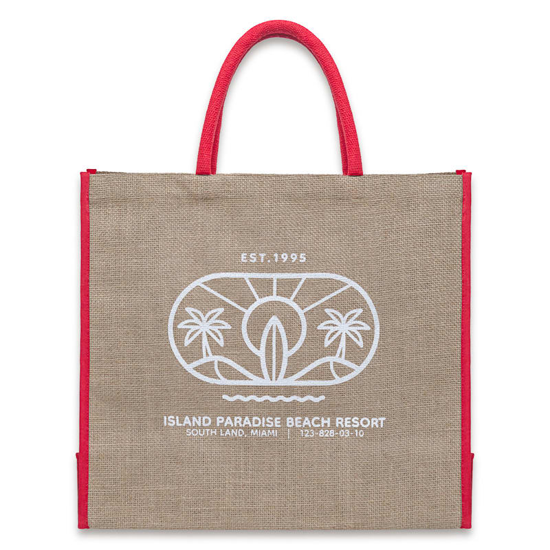 Custom Jute Tote Bags, custom tote bag with logo imprint 18