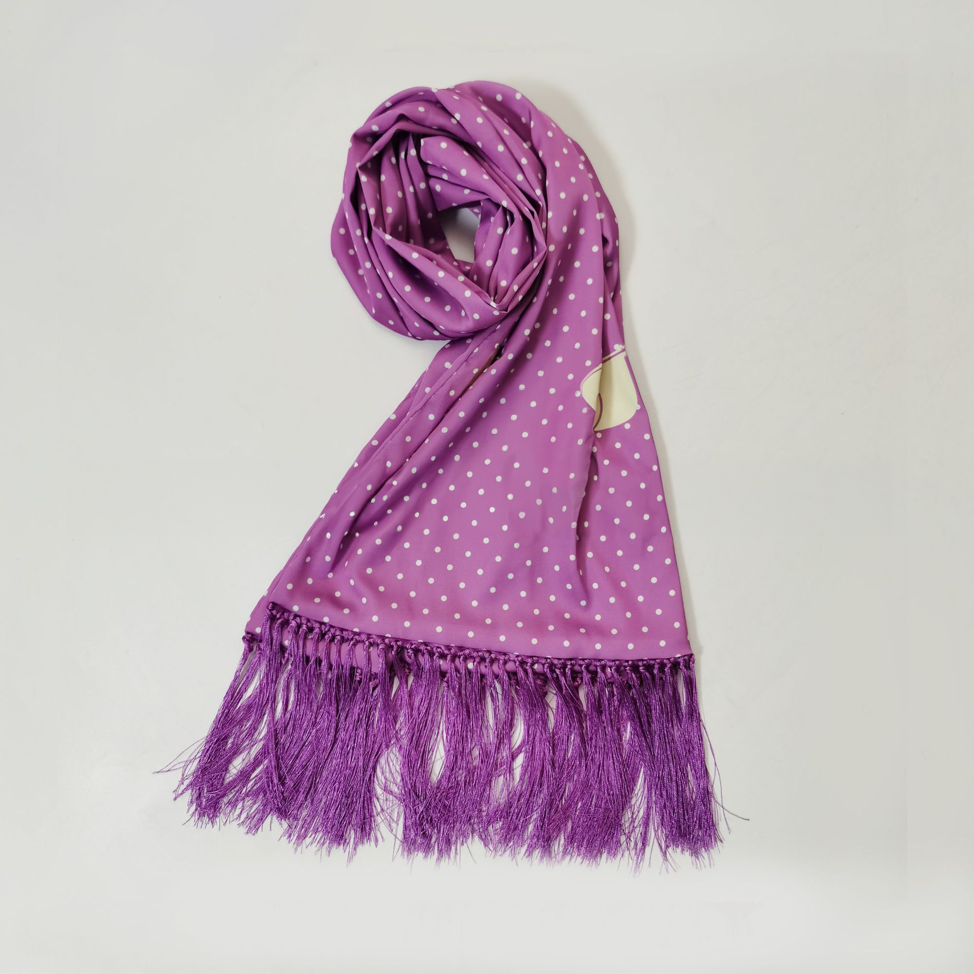 5FT Double-Layer Tassel Scarf For Woman 4