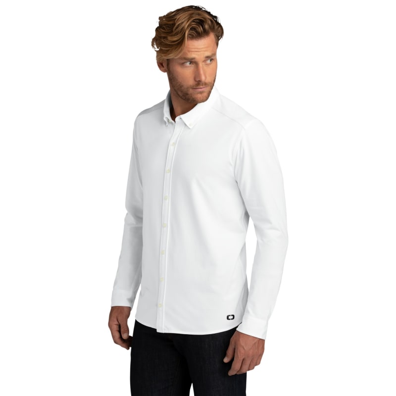 OGIO Code Stretch Long Sleeve Button-Up. 11
