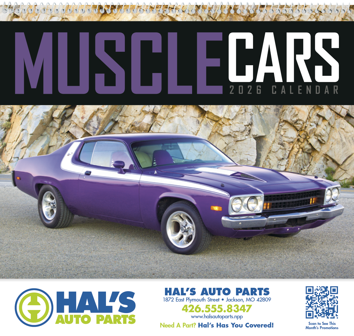 Triumph® Calendars Muscle Cars Calendar 1