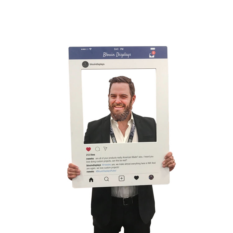 Social Media Photobooth Frame- 22.5" x 30" (Imprint Included) 1