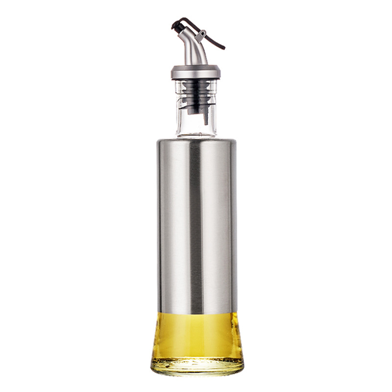 Oil Bottle With Stainless Steel Sheath 2