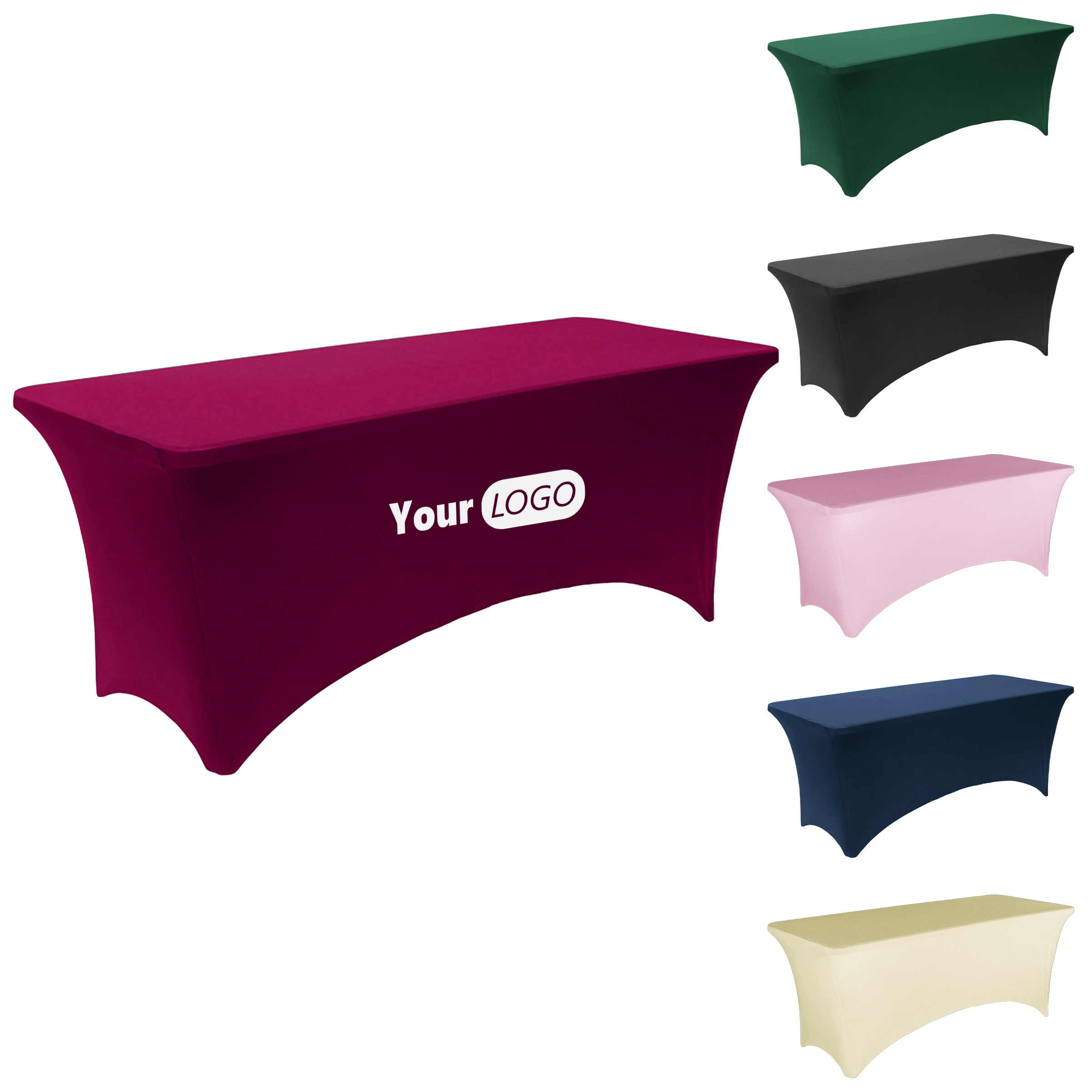 Microfiber Cloth Custom Elastic Table Cover For Professional Displays 1