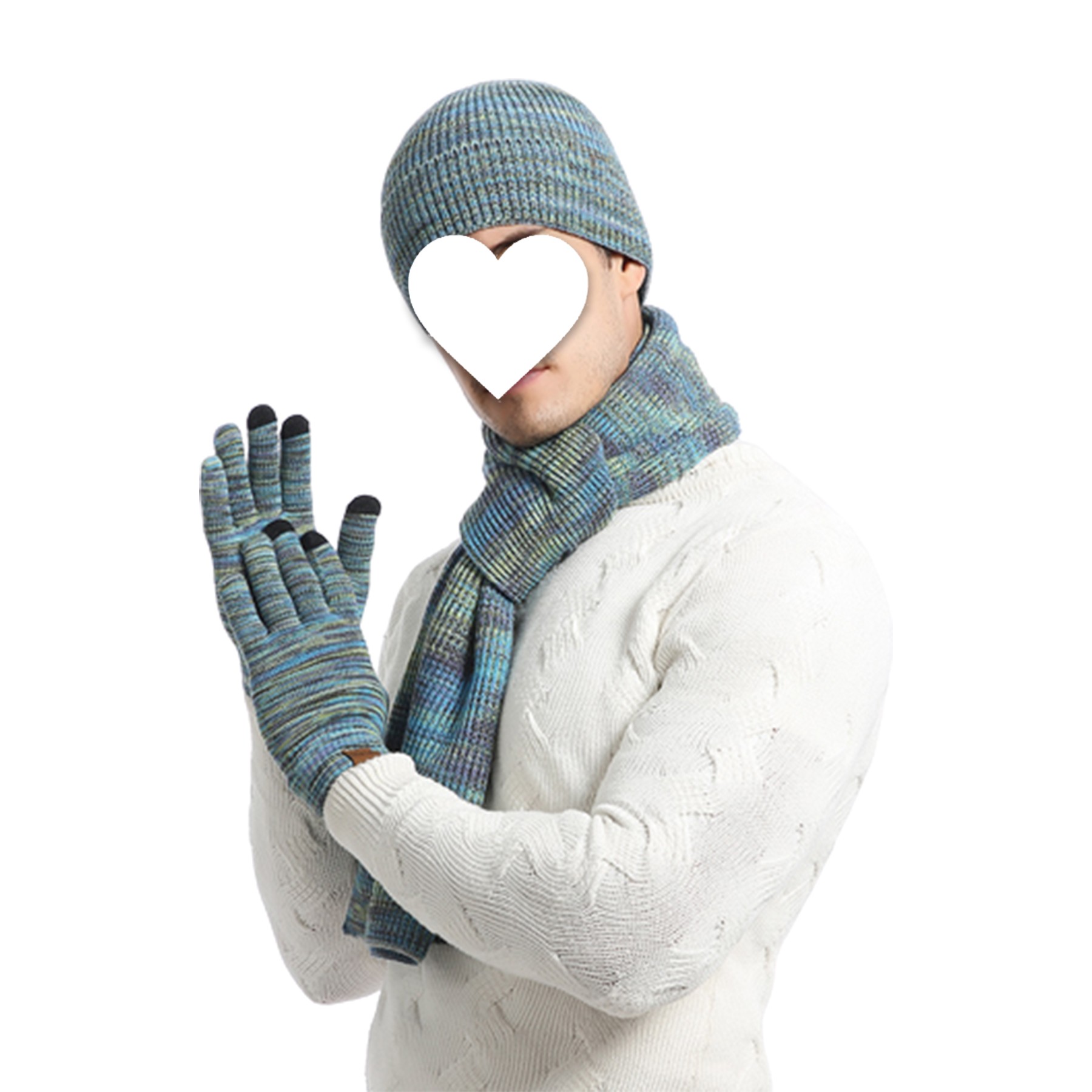 Winter Knitted Hat Set 3