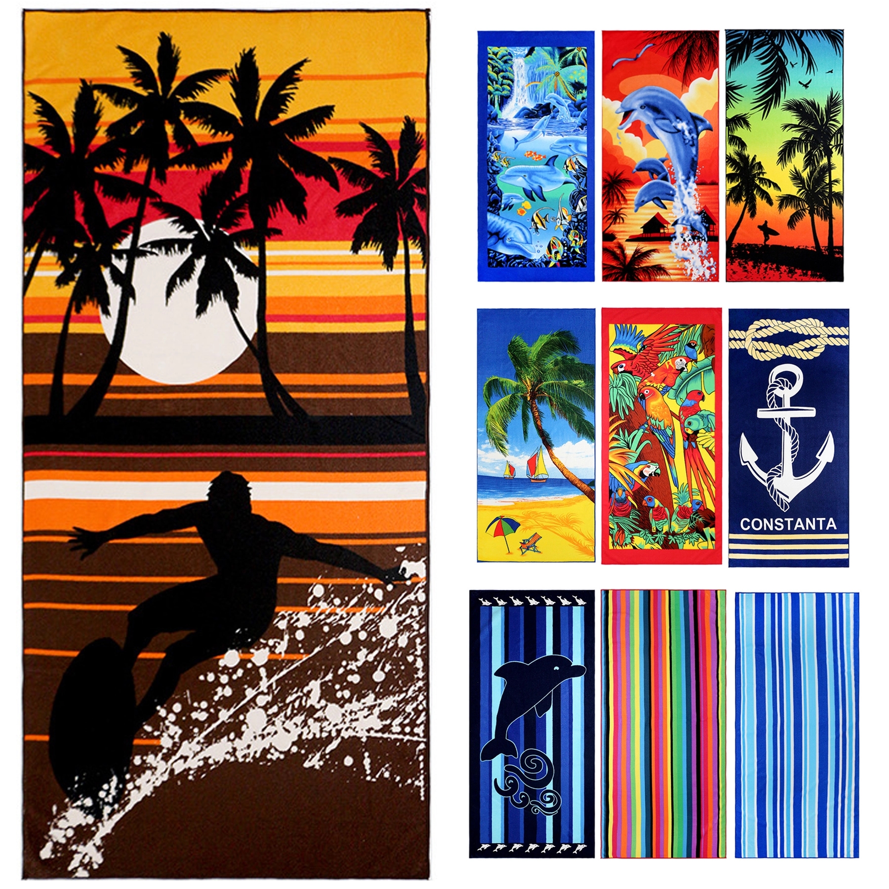 Full Colors Custom Quick Dry Beach Towel 2