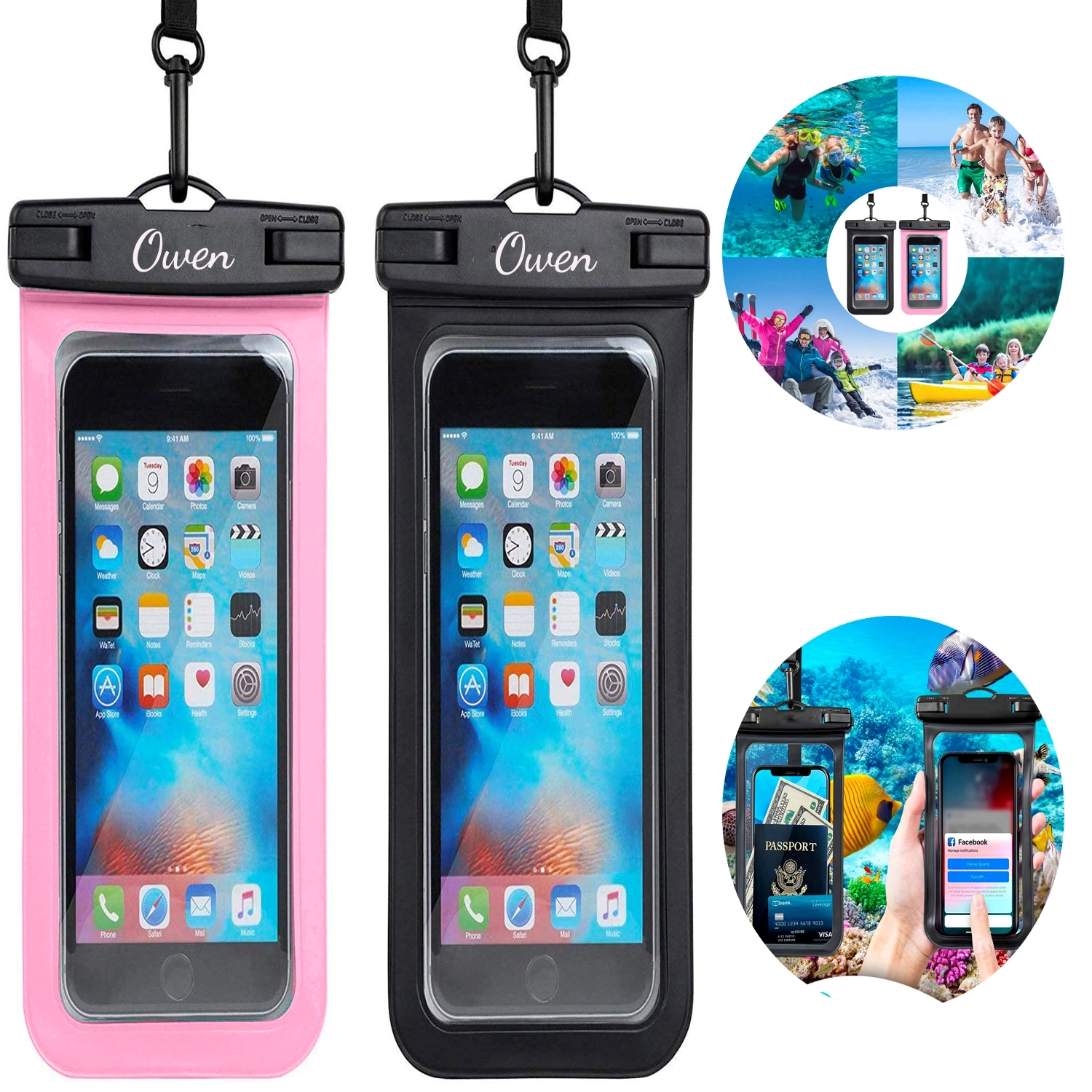 Waterproof Phone Pouch w/ Neck Strap 2
