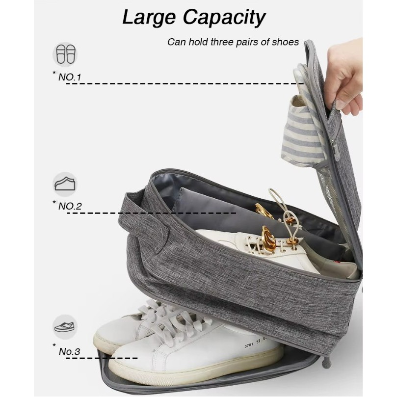 Zipper Portable Storage Shoe Bag For Travel 1