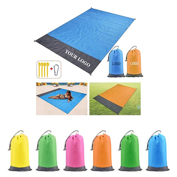 MOQ 50PCS Waterproof Portable Camping Picnic Mat Beach Blank 2